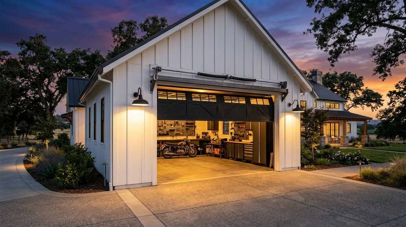 Galt Garage Door Repair Garage Door Gliding Open Revealing Warm Illuminated Interior